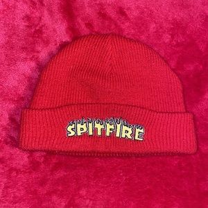 Men’s / Unisex Red & Yellow Spitfire Skateboard Skate Beanie Skully Winter Hat